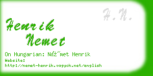 henrik nemet business card